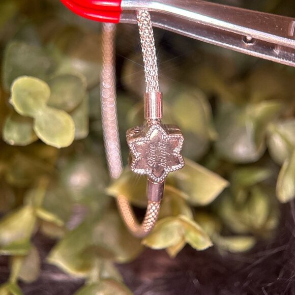 Pandora Shine Bright Star Clasp Mesh Bangle - Picture 2 of 6